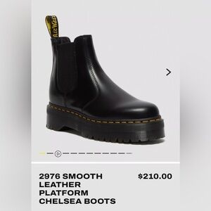 Dr. Martens Leather Platform Chelsea Boots
